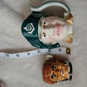 3/$10 Vintage Royal Crown Japan Toby sytle mugs